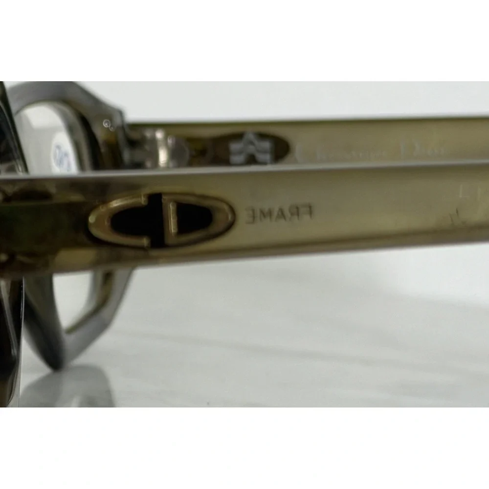 Christian Dior Optyl Eyeglass Frames Olive Green Geometric 2008 Austria